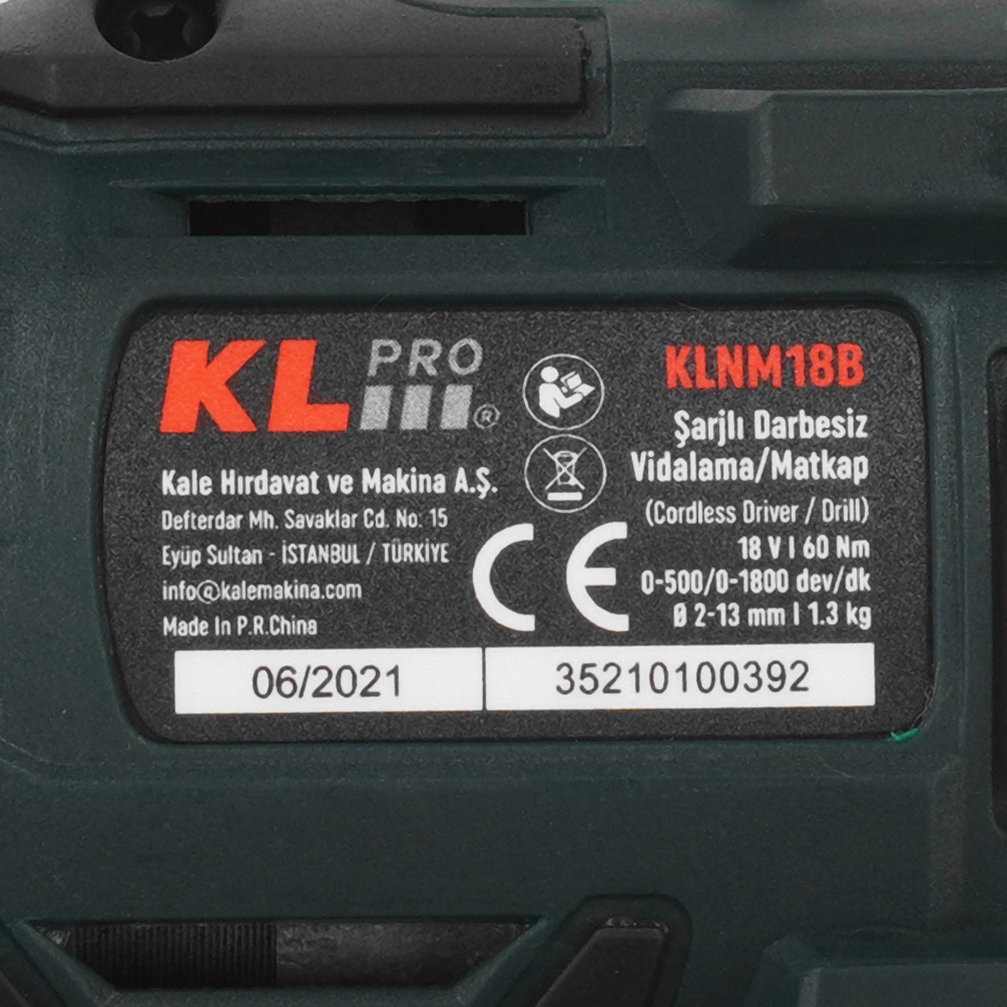 Дрель-шуруповерт KLPRO KLNM18B-00   , Без ЗУ, Без АКБ 9154018 STDN-0107094 - Вид №2