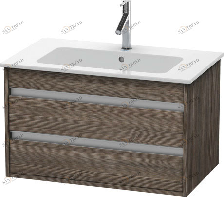 KT642905151 Тумбочка подвесная Ketho #KT6429 800 x 475 мм Сосна коричневая, декор Duravit