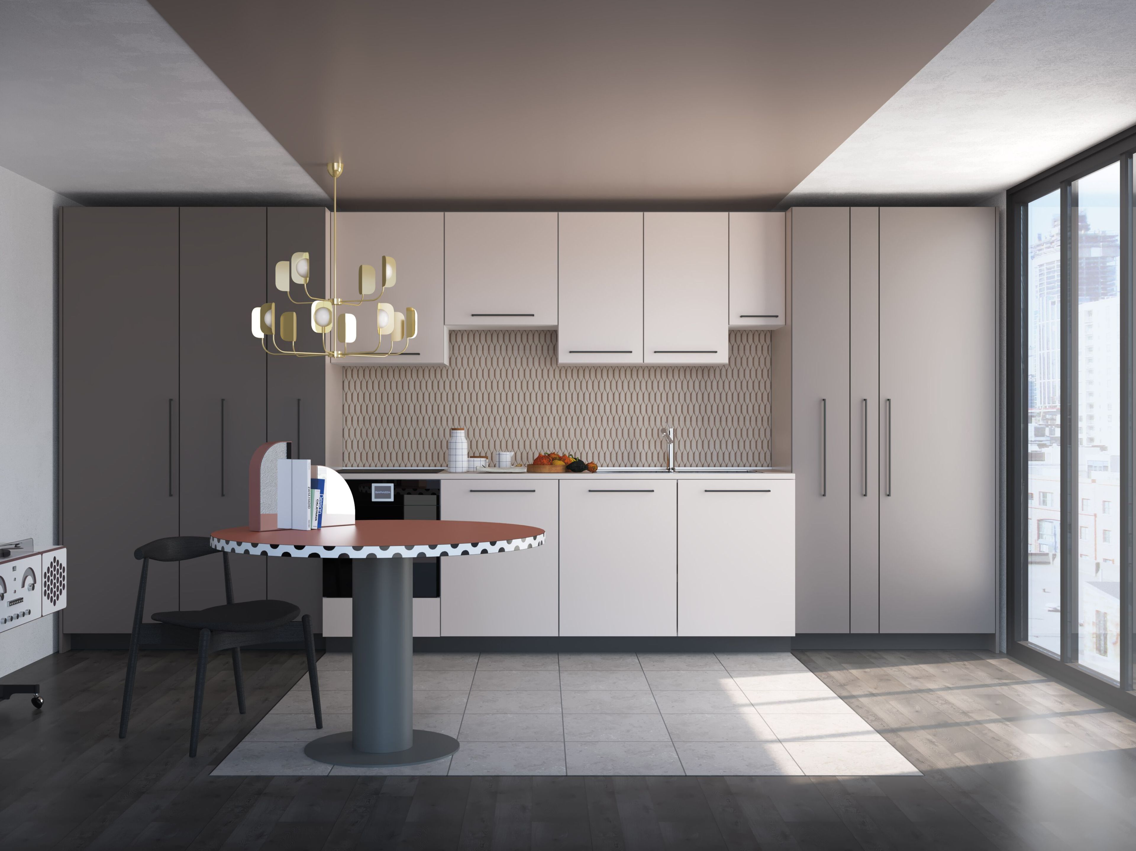 Кухня в HPL De Rosso For_Me ARCH-00098399