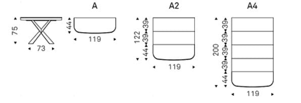 Выдвижная консоль полумесяца Cattelan italia TERMINAL KERAMIK DRIVE ARCH-00128217 - Вид №3