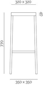 PF Stile Табурет из высокой стали с подставкой для ног sun-id-1474258 - Вид №4