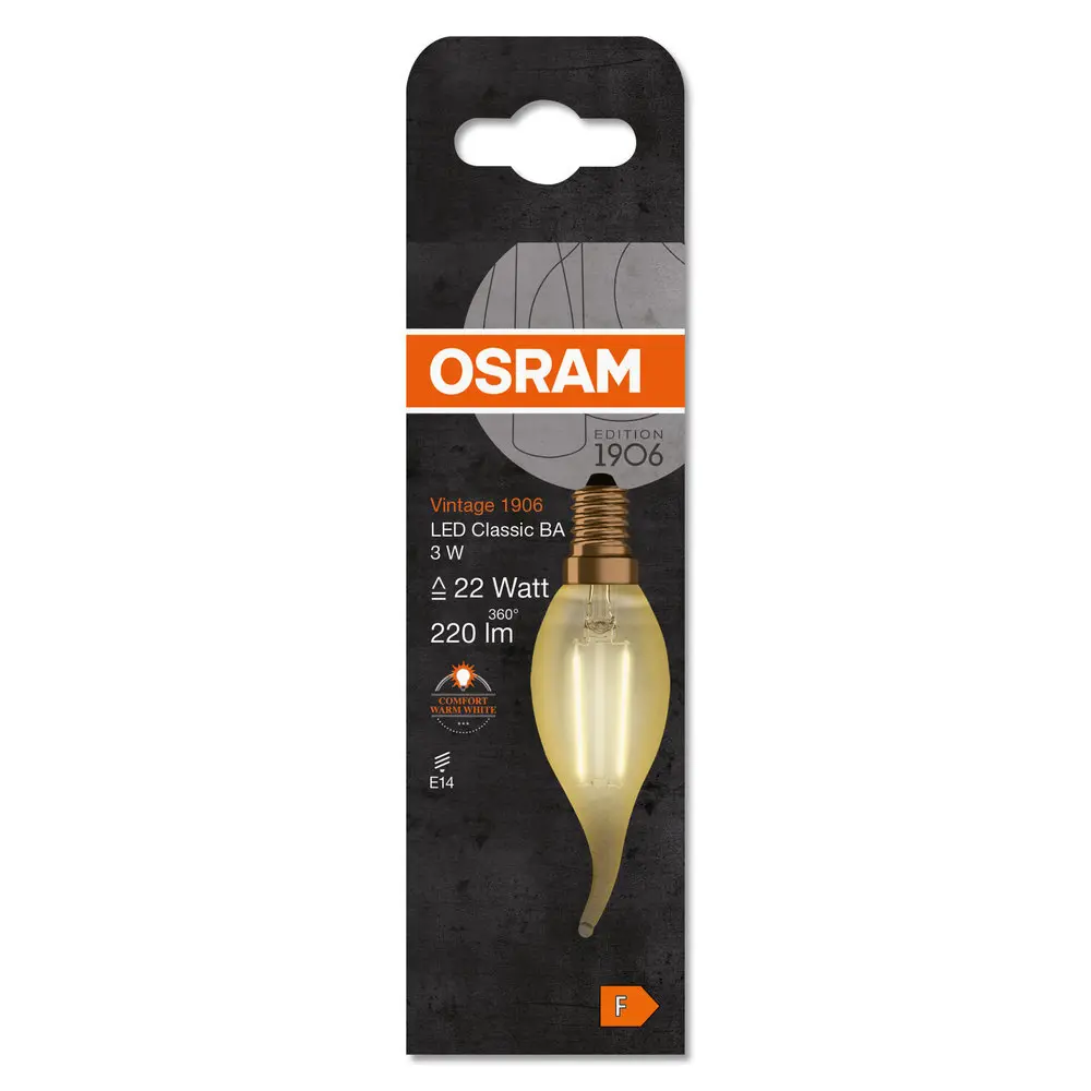 Свеча на ветру Osram филаментная E14 220-240 В 2.5 Вт/824 220 Лм 82511937 STLM-2187392  - Вид №3