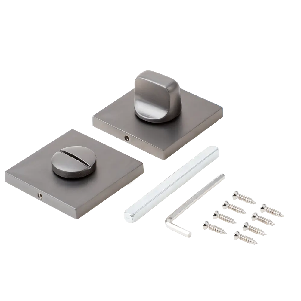 Завертка дверная квадратная Armex WC-3003 алюминий цвет графит STLM-2206274 - Вид №1