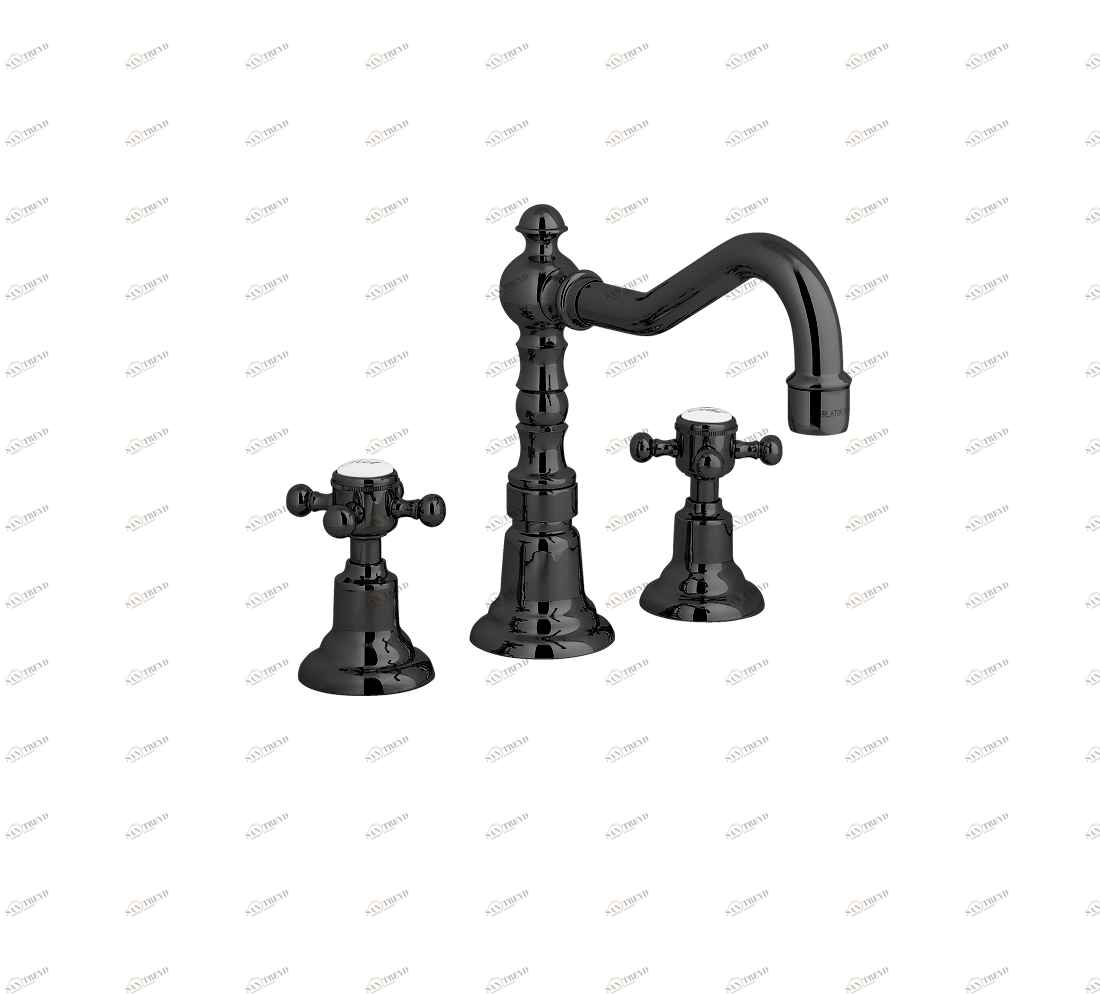 Gentry Home Центр смесителя для раковины до центра два отверстия под смеситель мм Antique Темный никель GH101650