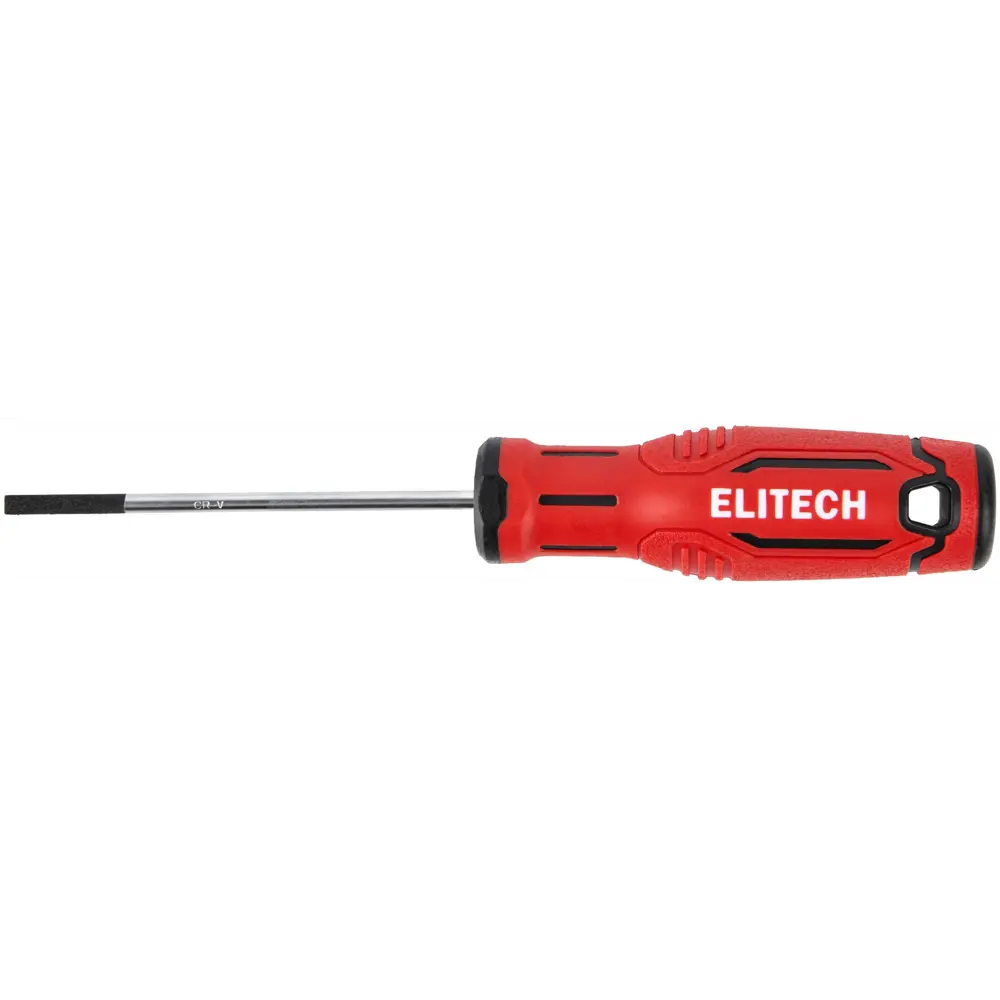 Отвертка прямая Elitech 211101 SL3x75 мм с магнитным наконечником 89407127 STLM-1575110 - Вид №1