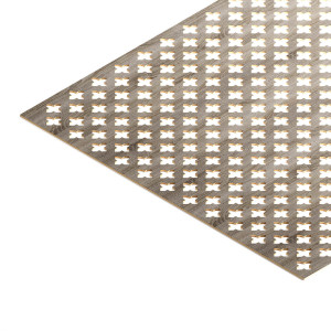 Панель декоративная перфорированная без рамки 1112х512 мм Готико Дуб винтаж STELLA (2шт) STSR-184