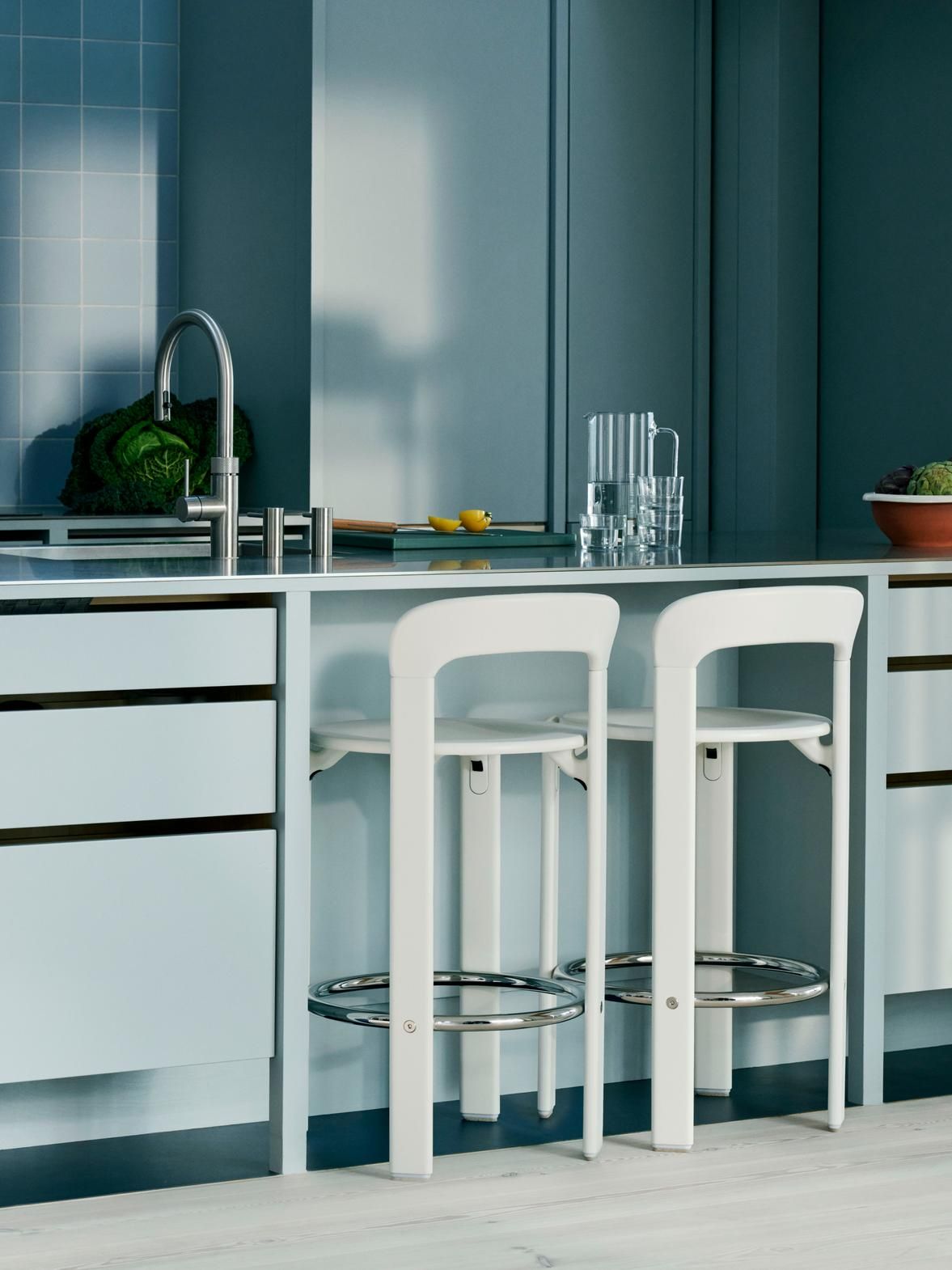 Высокий стул из бука с подставкой для ног Hay Rey ARCH-00016738 - Вид №12