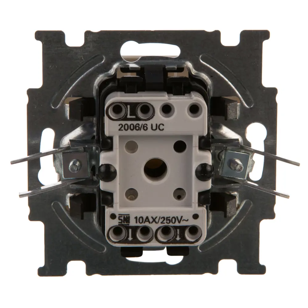 Выключатель проходной встраиваемый ABB Basic 55 1 клавиша, цвет белый 13606853 STLM-2139840 Basic55 - Вид №3