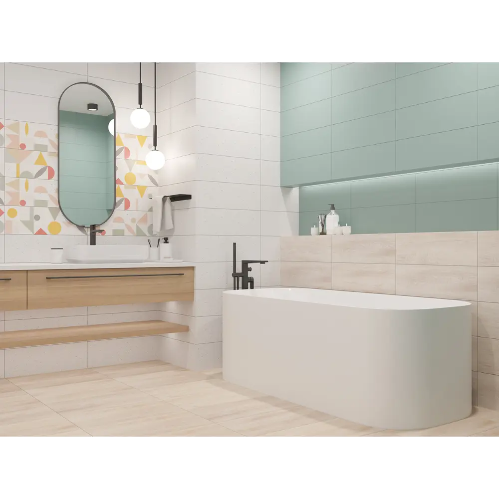 Плитка настенная LB Ceramics Юген Линдберг 20x60 см 0.84 м² матовая цвет разноцветный STLM-2170578 - Вид №4