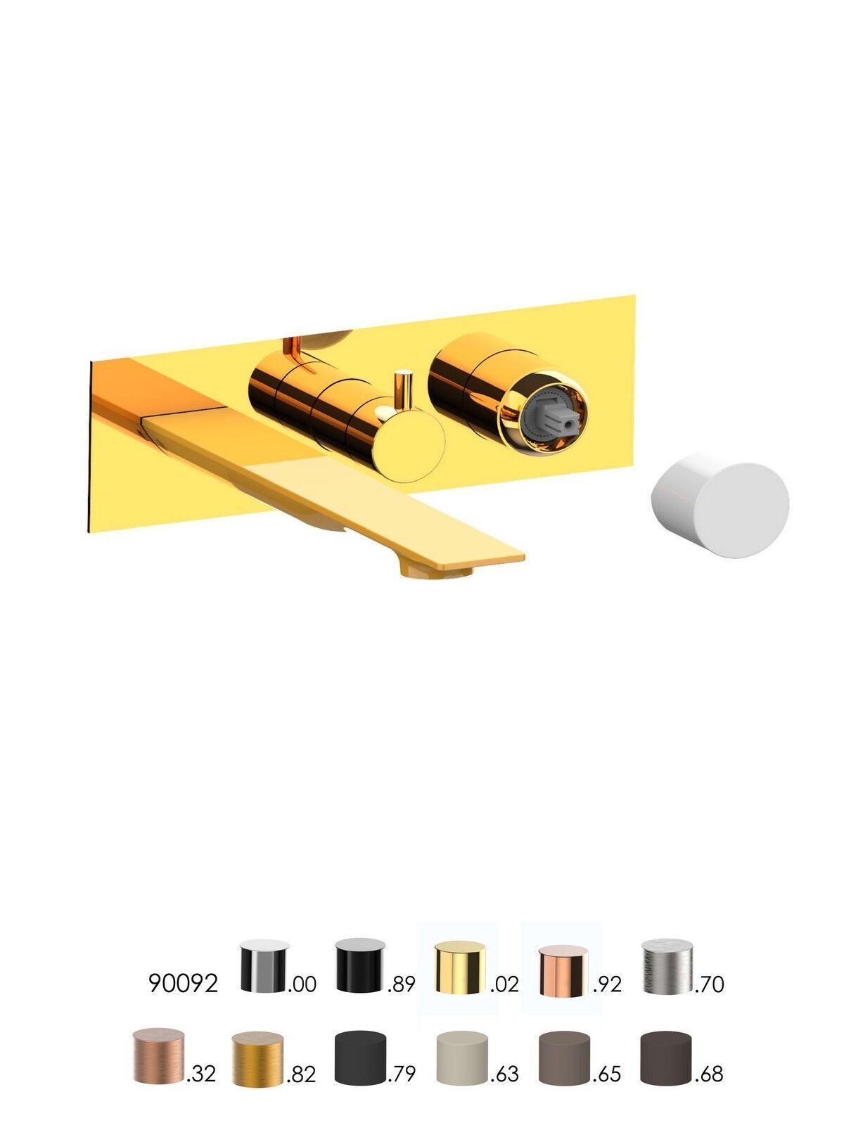 Встраиваемый однорычажный смеситель для ванны с ручным душем Rubinetterie Frattini отдельная эстетика ARCH-00118361 - Вид №11