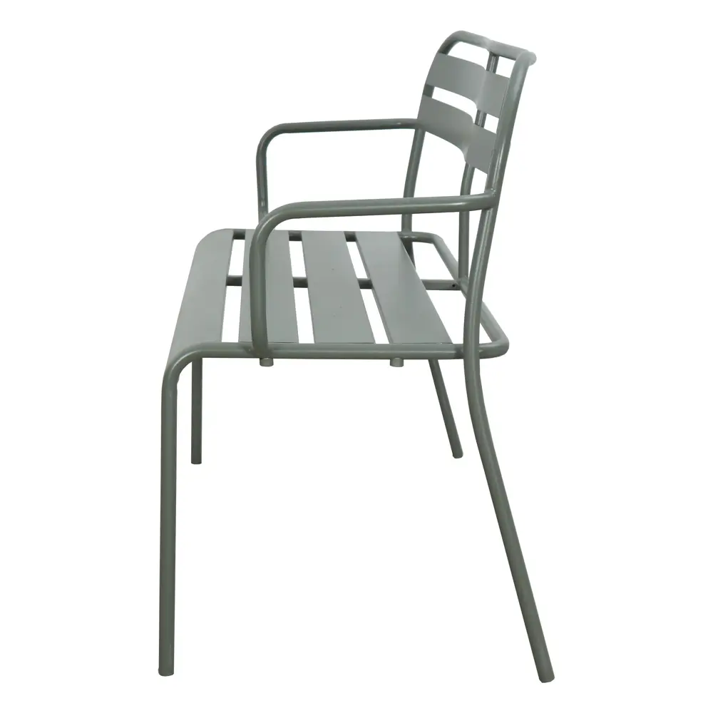 Скамья садовая Café 90x120 см сталь цвет зелёный 82558746 STLM-2207647 Santreyd  - Вид №2