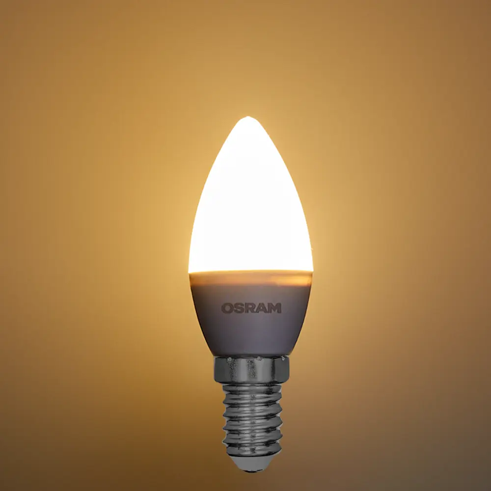 Светодиодная лампа OSRAM свеча 7Вт E14 с нейтральным белым светом 85100520 STLM-1376410 - Вид №2