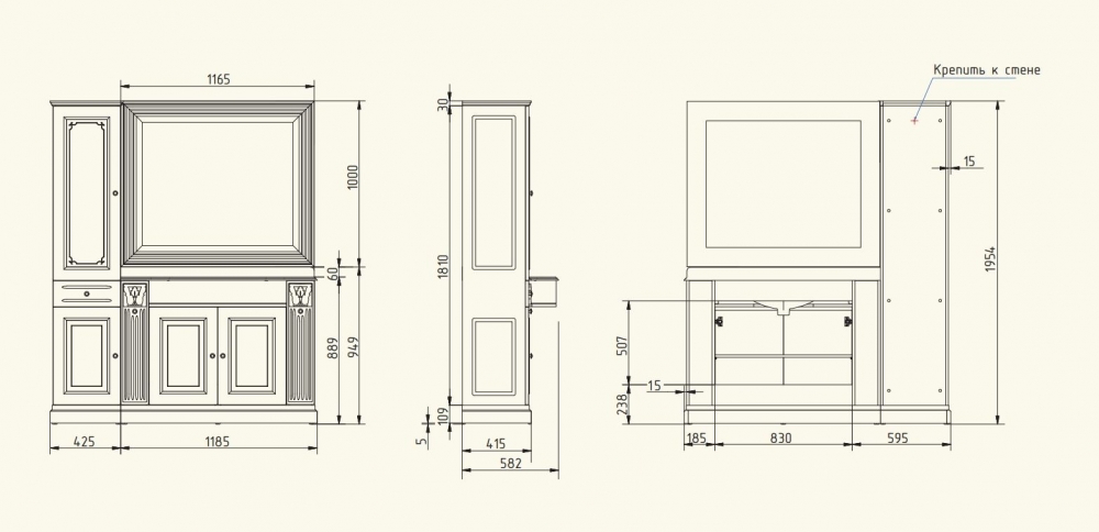 27065/27072/27080/27335/26638 Комплект мебели Migliore Ravenna - Вид №3