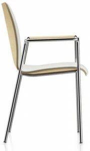 Brunner Стул для посетителей из дерева с подлокотниками Fina