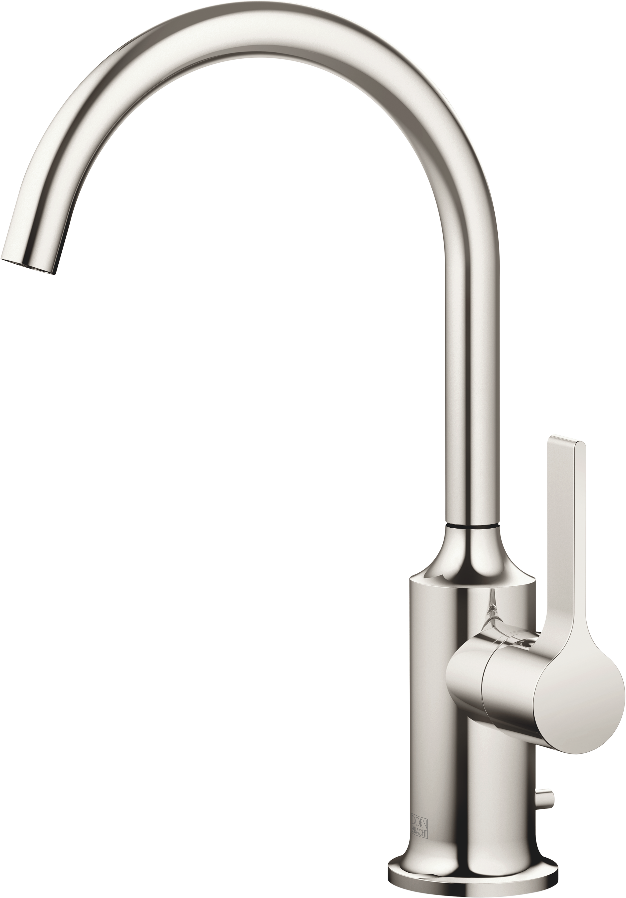 VAIA Смеситель для раковины, однорычажный, со сливом, платиновый