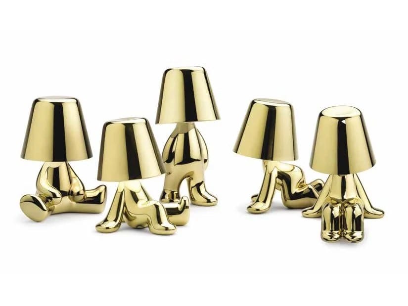 ABS батарея приведенная в действие светодиодная настольная лампа Qeeboo Golden Brothers ARCH-00024361 - Вид №2
