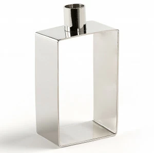 Подсвечник металлический на 1 свечу серебристый Poeme от La Forma LA FORMA POEME 342956 Серебро