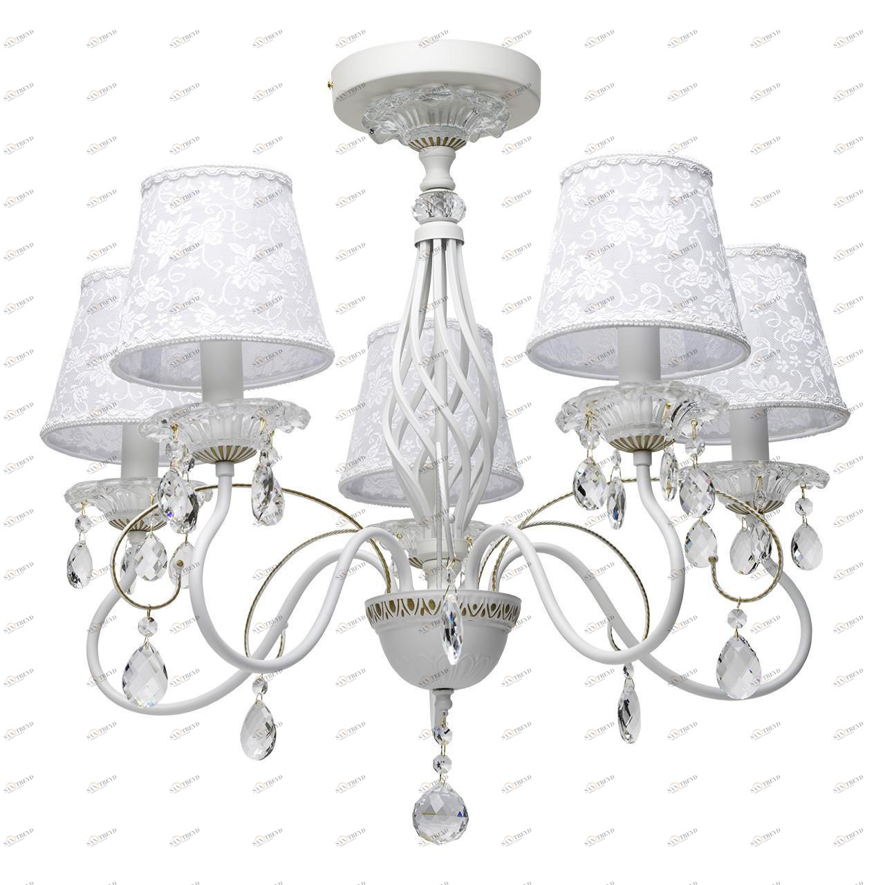 Потолочная люстра MW-Light Августина 419010805 MW-LIGHT ДИЗАЙНЕРСКИЕ, АВГУСТИНА 183000 Белый 