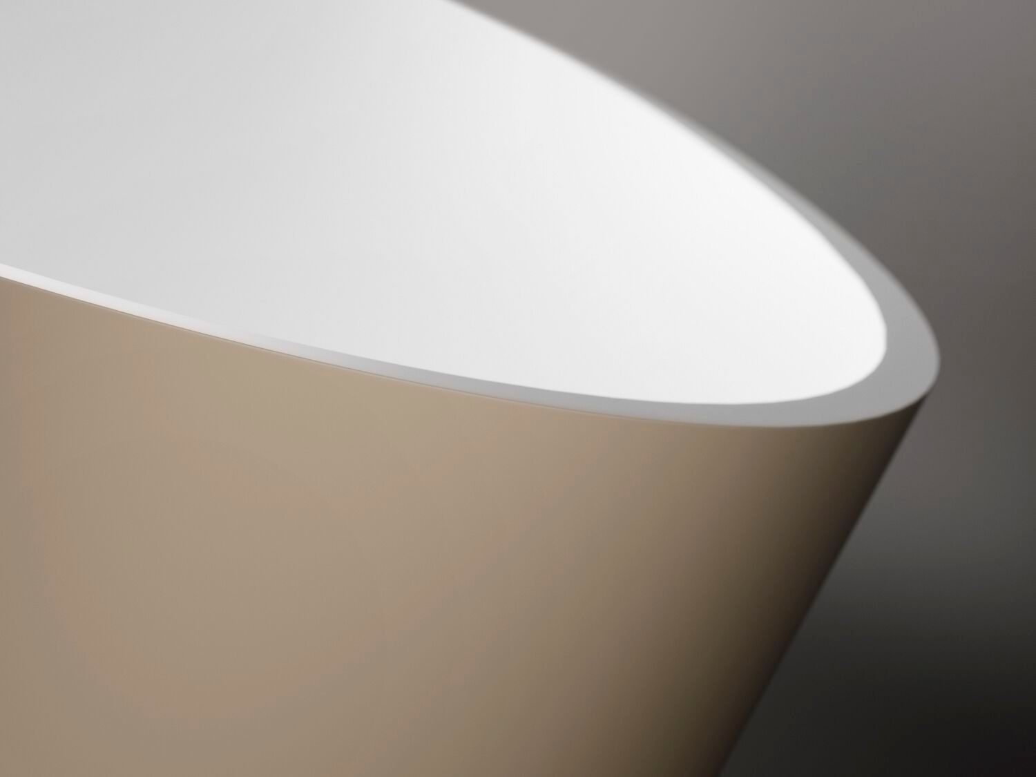 Овальная ванна в центре комнаты в твердой поверхности Gruppo Treesse мебель для ванной комнаты-отдельно стоящие ванны ARCH-00050901 - Вид №15