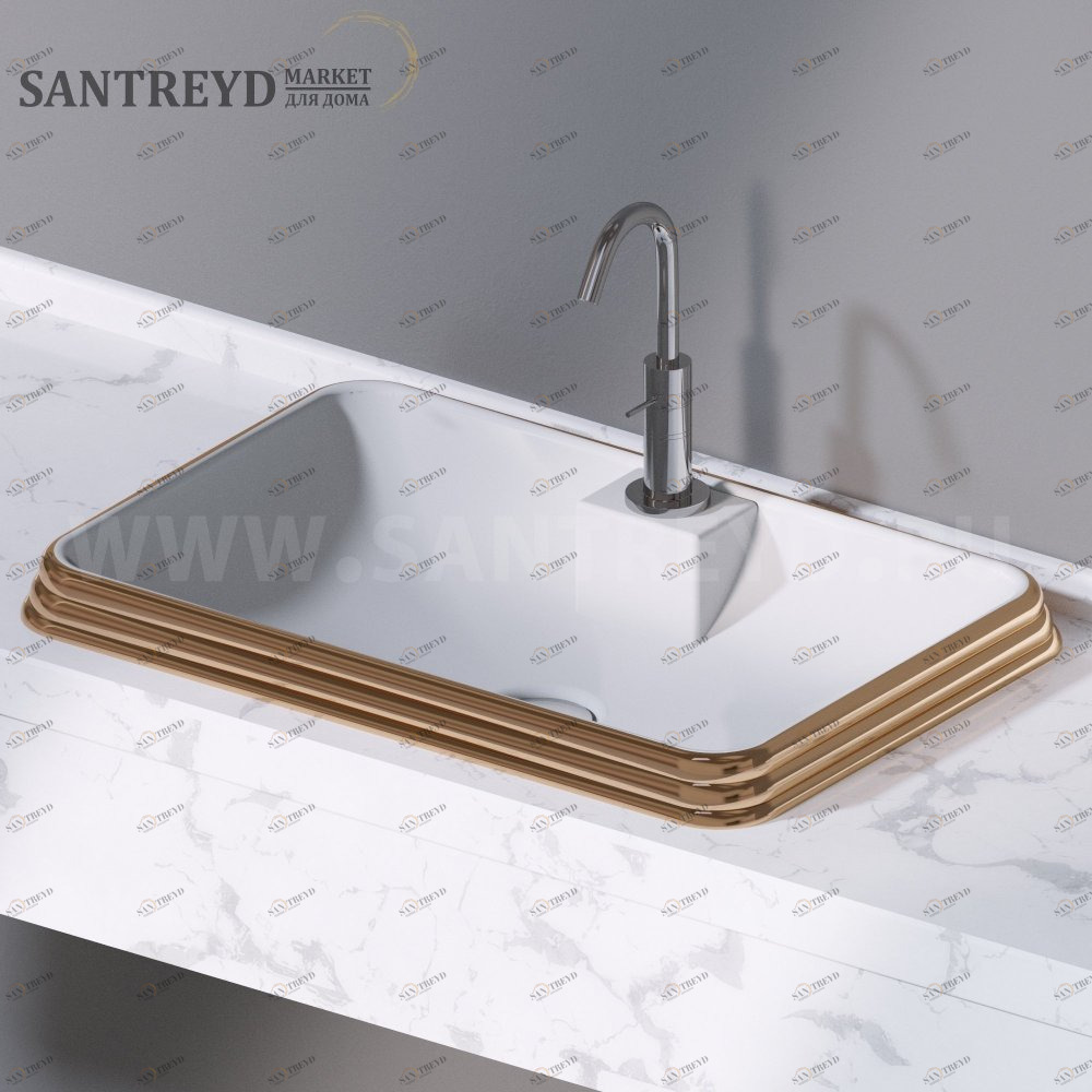 L612255 Накладная раковина под столешницу  прямоугольная A. e T. Italia GLASS AeT ITALIA