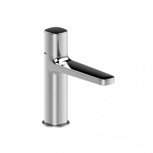 M004F  Смеситель для раковины на 1 отверстиевылет 13,5 см ручка ограничитель потока воды до 5 л/мин при 3 бар подводка с донным клапаном Fantini Rubinetti LAMÉ