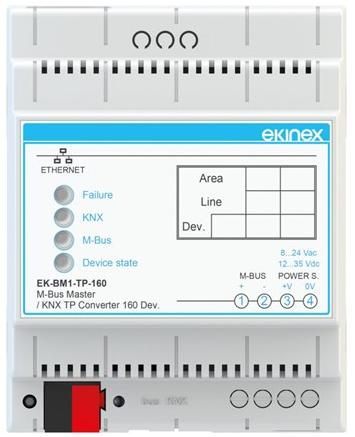 EKINEX Шлюз m-bus master - knx sun-id-1446315 - Вид №1