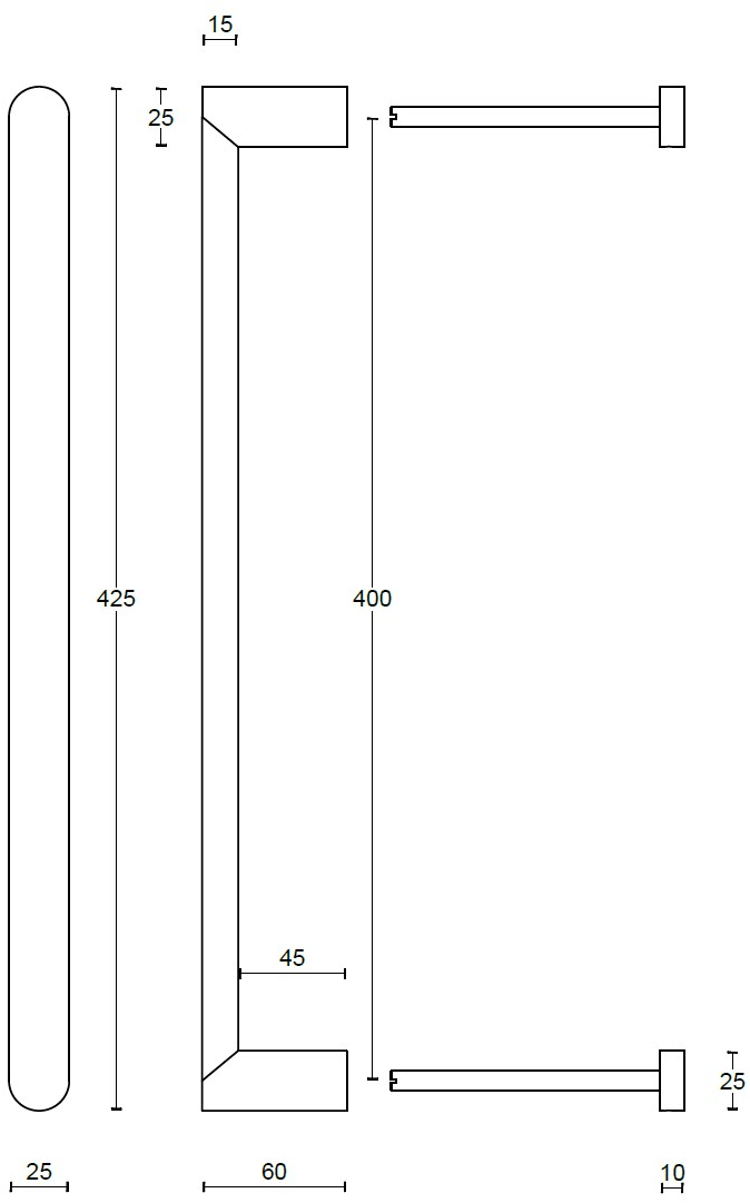 Formani Ручка из матового черного ПВХ Arc sun-id-1350106 - Вид №2