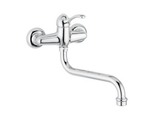 Смеситель для кухни из хромированной латуни