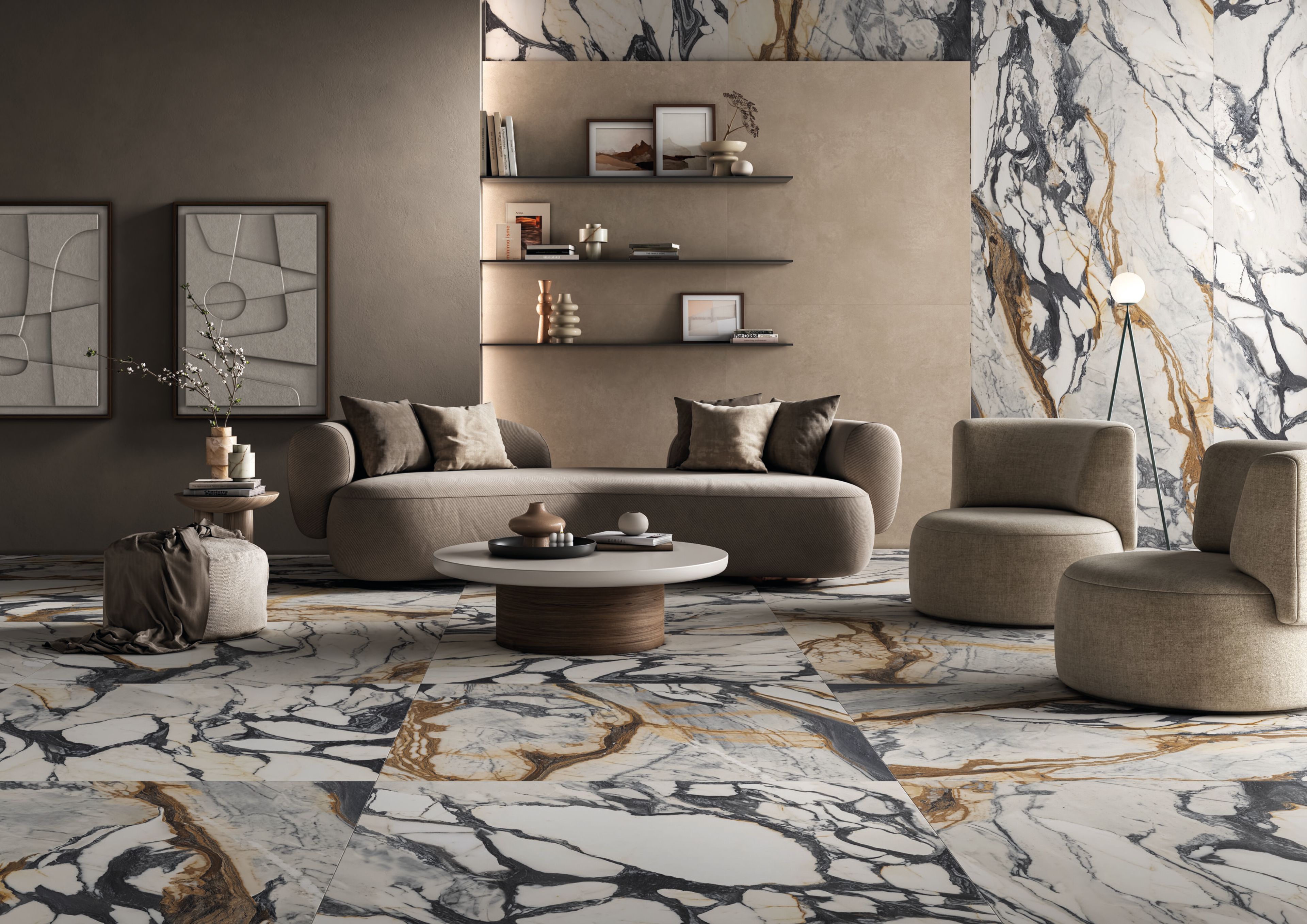 Пол / напольное покрытие из керамогранита с мраморным эффектом Imola THE ROOM ARCH-00073362 - Вид №1