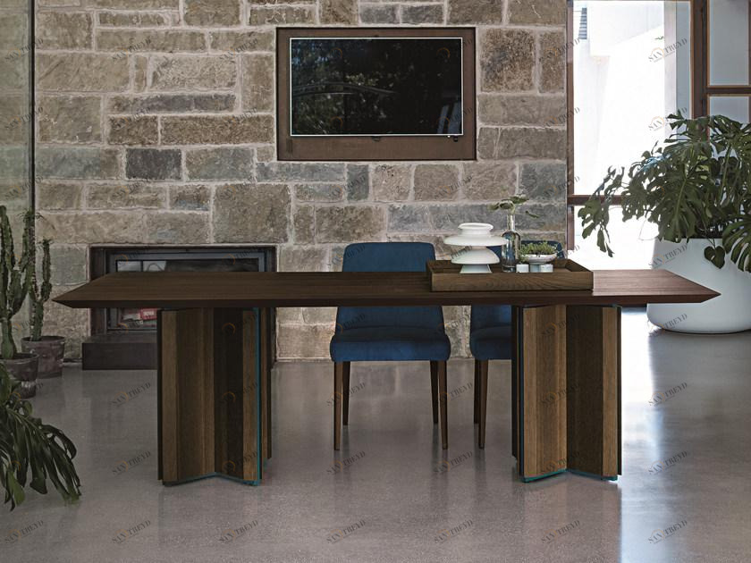 Dall'Agnese Прямоугольный стол из дуба Slash sun-id-1390386