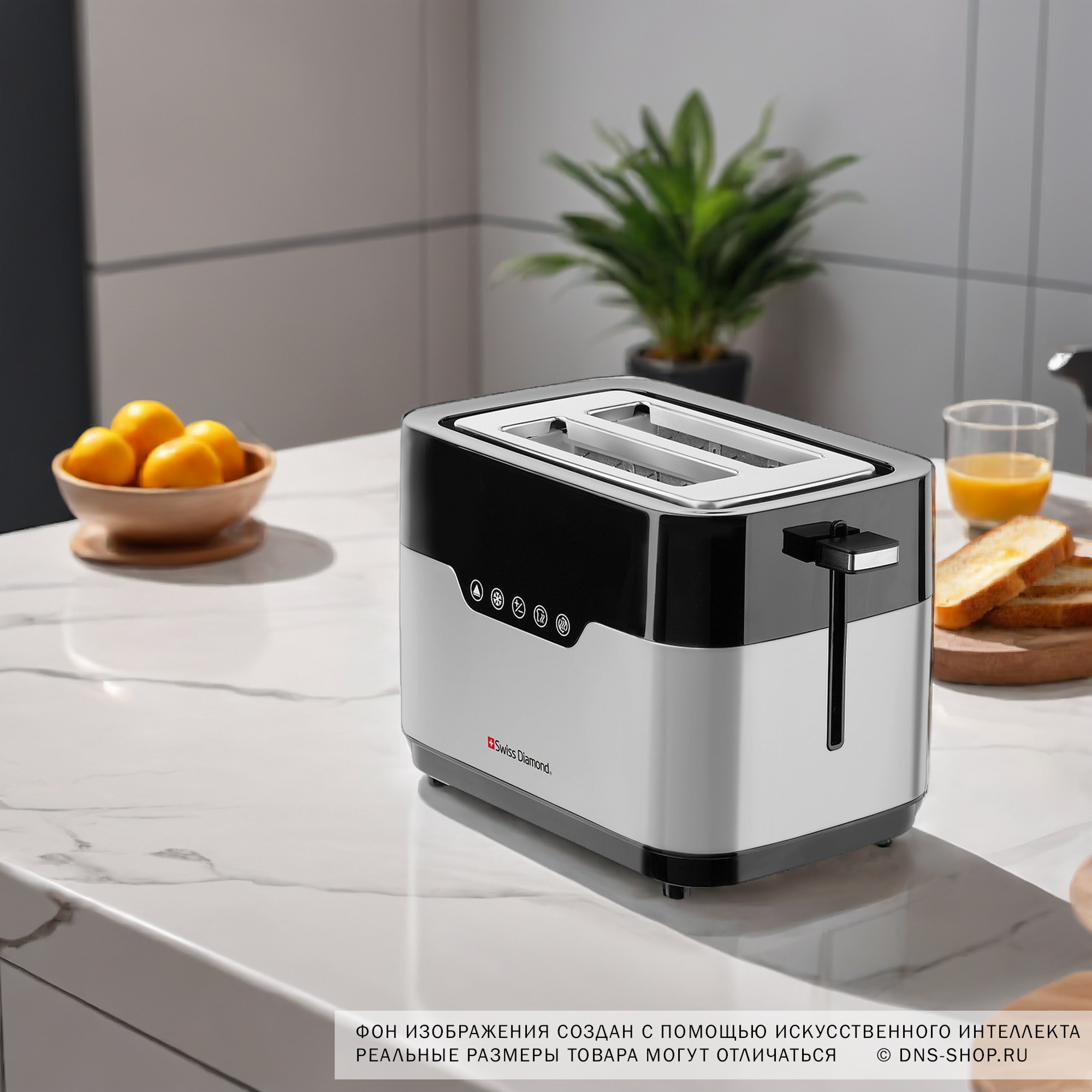 5344700 Тостер Swiss Diamond SD-TA 004 серебристый STDN-0068980 - Вид №10