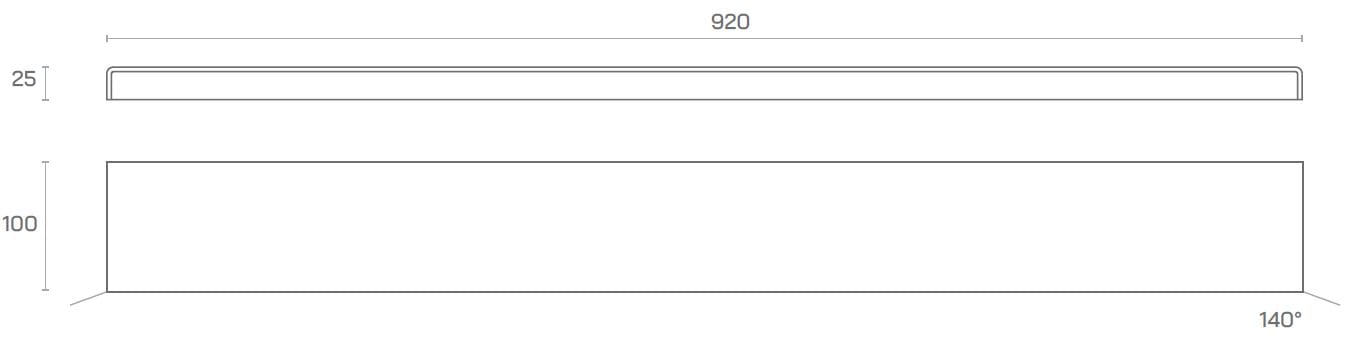 Алюминиевый светодиодный настенный светильник Amarcords Slim ARCH-00122680 - Вид №12