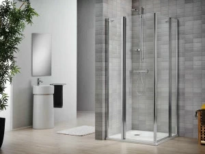 Duka Хрустальная душевая кабина с поддоном Vertica - con soli profili verticali V6e