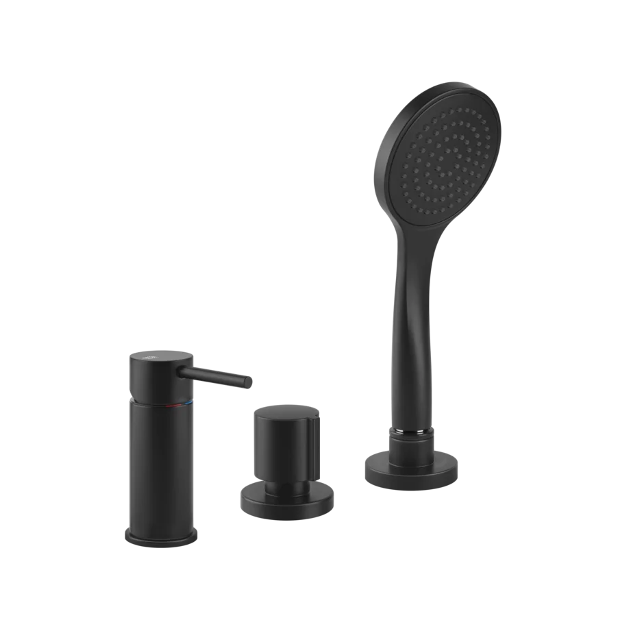 Смеситель для ванны 18643 299 Gessi Via tortona МАТОВО-ЧЕРНЫЙ 18643299