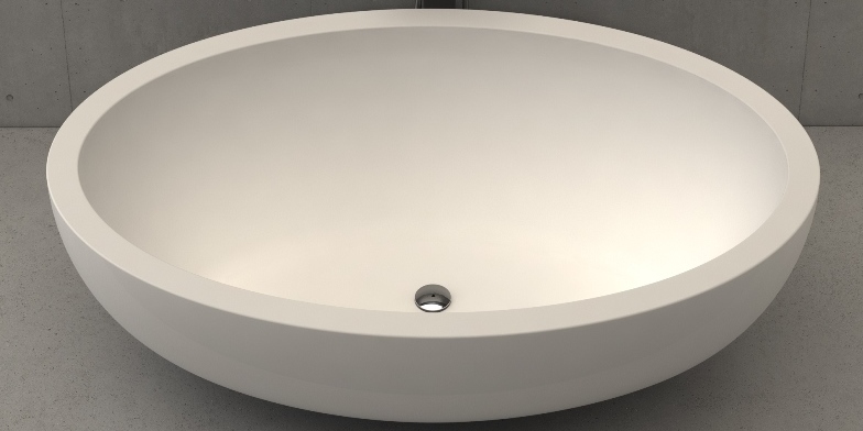 Dimasi Ванна овальная отдельностоящая Emerald Tub белая EMR0323 - Вид №3