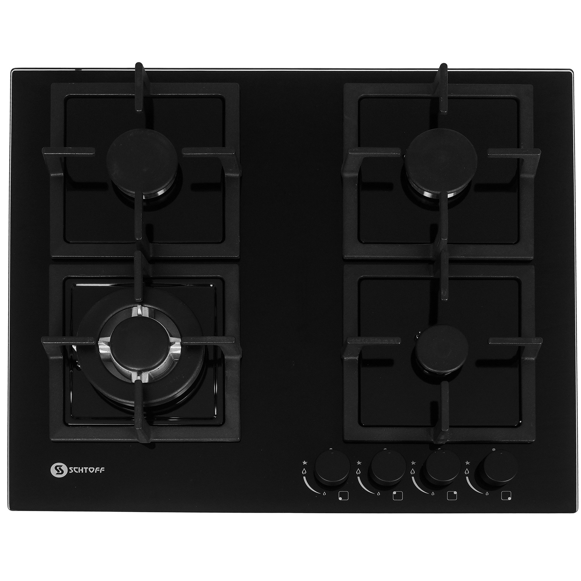 9295451 Газовая варочная поверхность SCHTOFF H 6001 C02 IS BLACK STDN-0148620