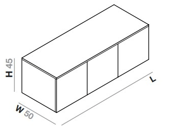 INBANI Тумба под умывальник из дерева с зеркальными дверцами Strato sun-id-1474501 - Вид №5