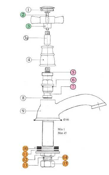 503920KO18 Кран питьевой воды Bandini Old England Santreyd - Вид №2