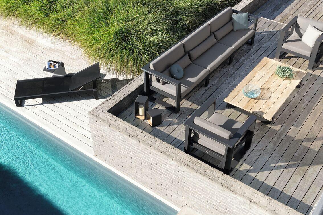 Concept 4 лава черный текстиль справа Manutti Fuse MNST935 - Вид №1