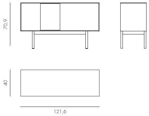 Novamobili Комод с дверцами и открытыми отсеками Reverse sun-id-1463257 - Вид №2