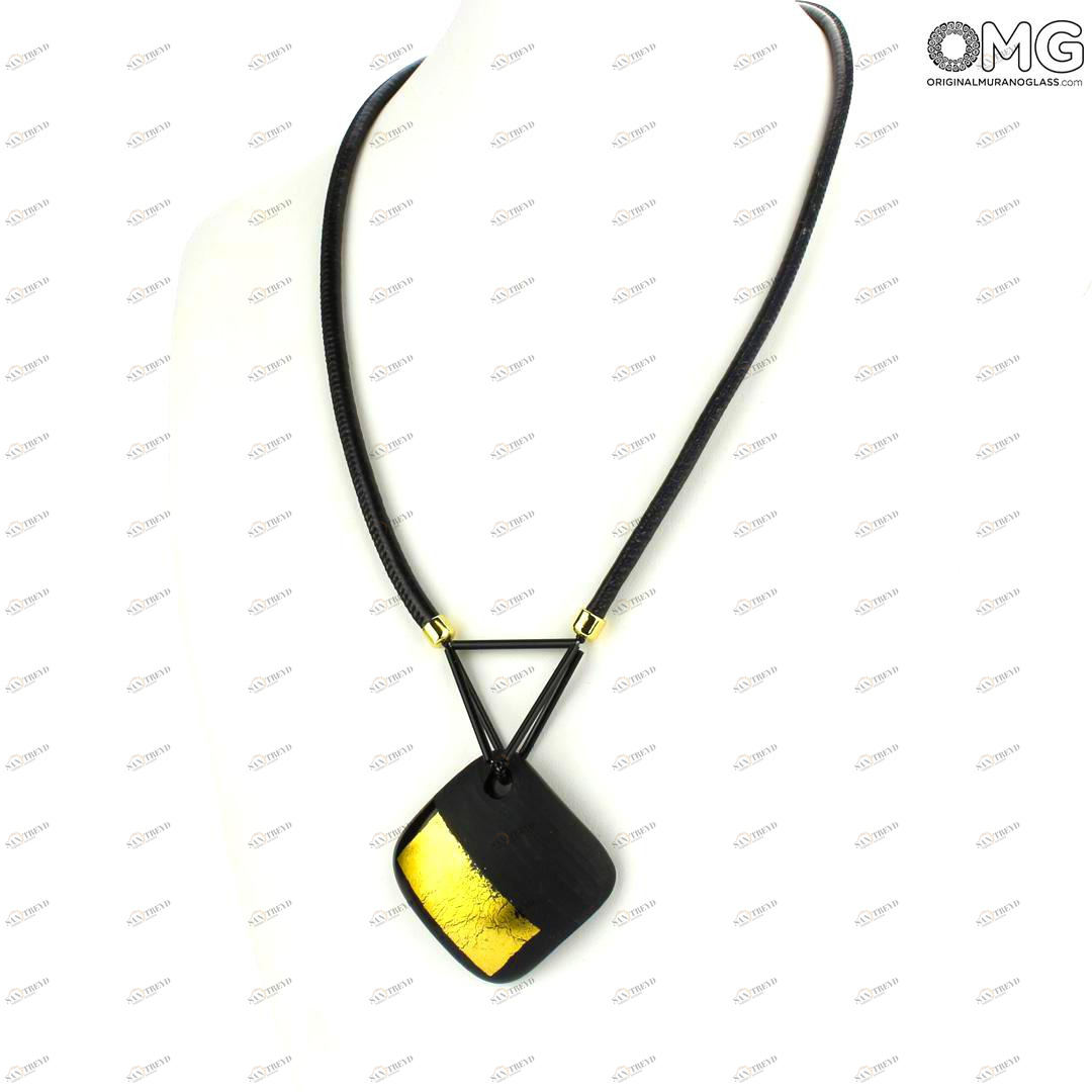 4751 ORIGINALMURANOGLASS Ожерелье с венецианскими бусинами Zattere 56 см 