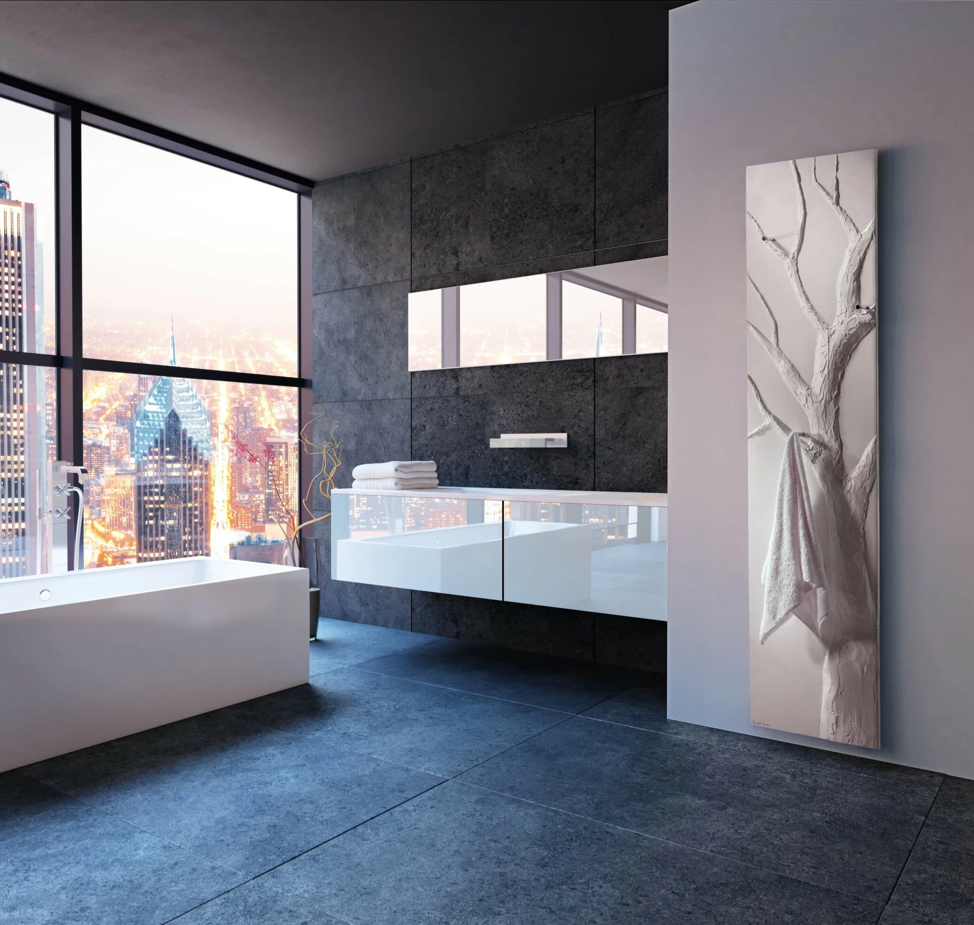 Электрический радиатор 130 x 50 cm Arbre bain Cinier  750 Вт sun-id-1218163 - Вид №1