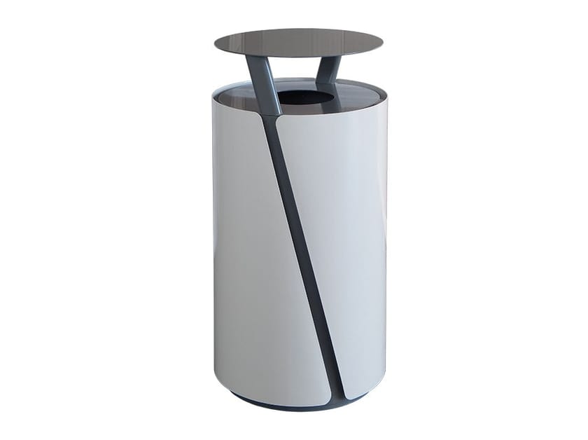 Корзина для мусора из оцинкованного листового металла с крышкой DIMCAR BOB ARCH-00032475