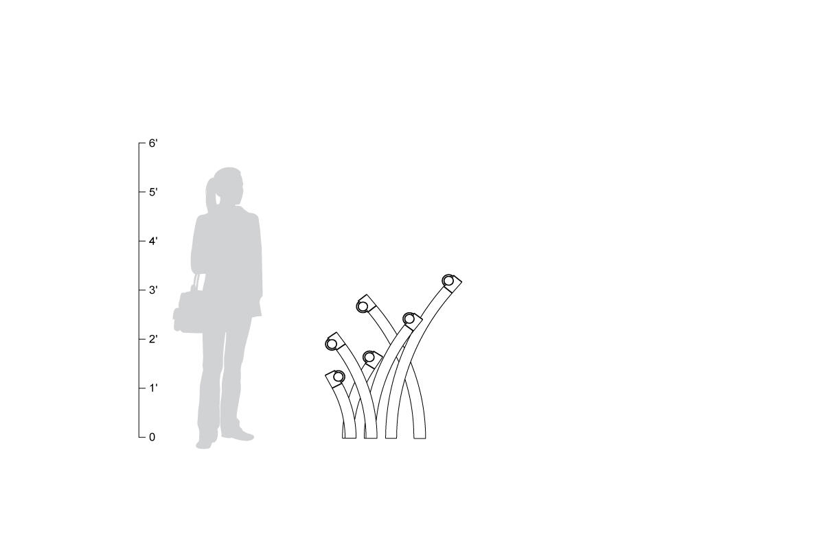 FSRT109 Подставка для велосипедов в саду  Forms-surfaces  - Вид №9