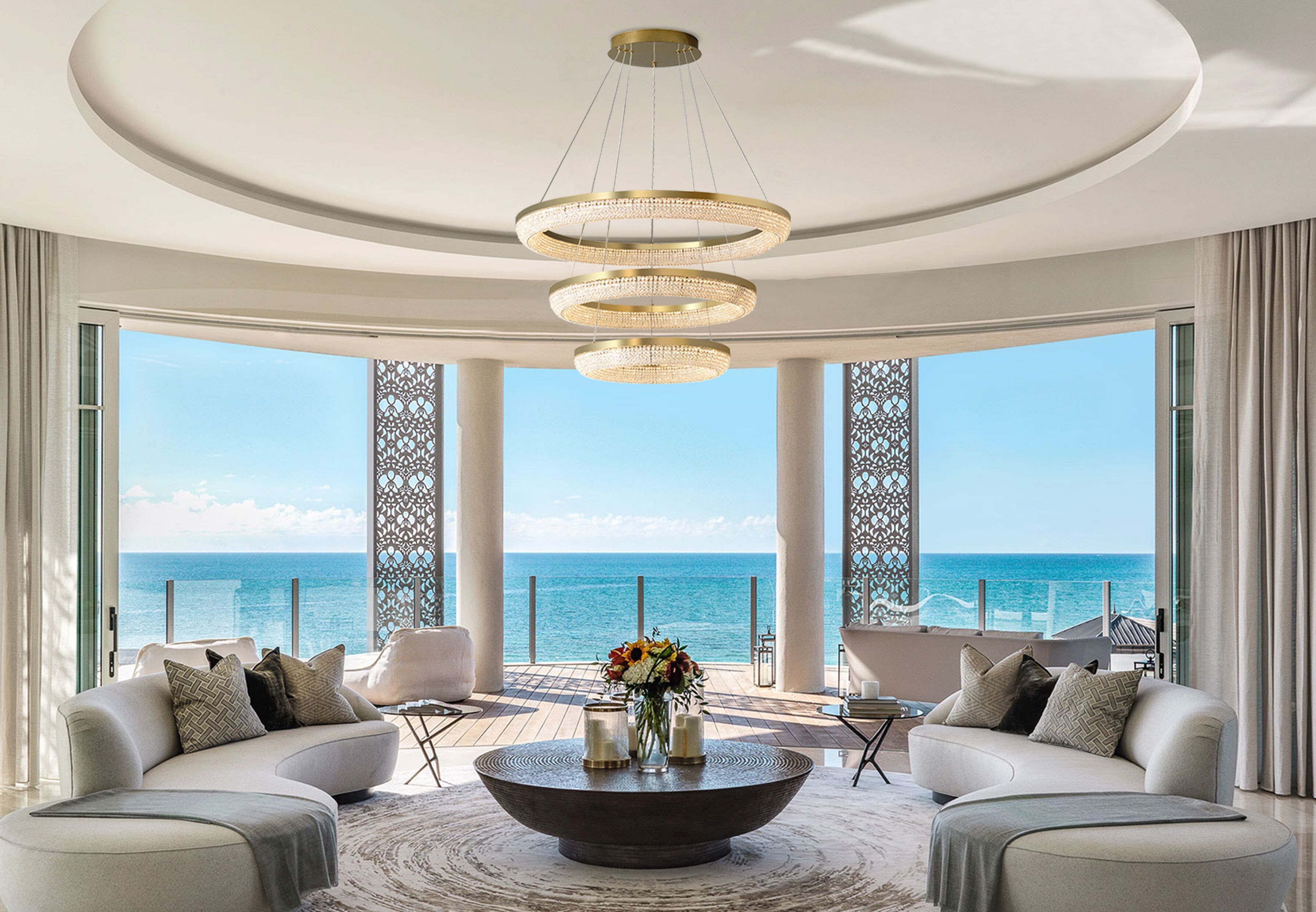 Подвесной светильник из нержавеющей стали с кристаллами K-Lighting IMPERIUM ARCH-00049887 - Вид №3