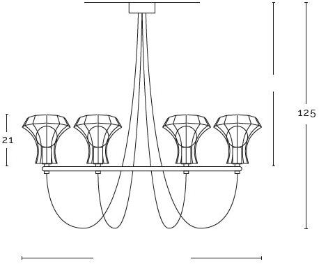 ZAVA Люстра из железа с прямым светом sun-id-1494890 - Вид №2