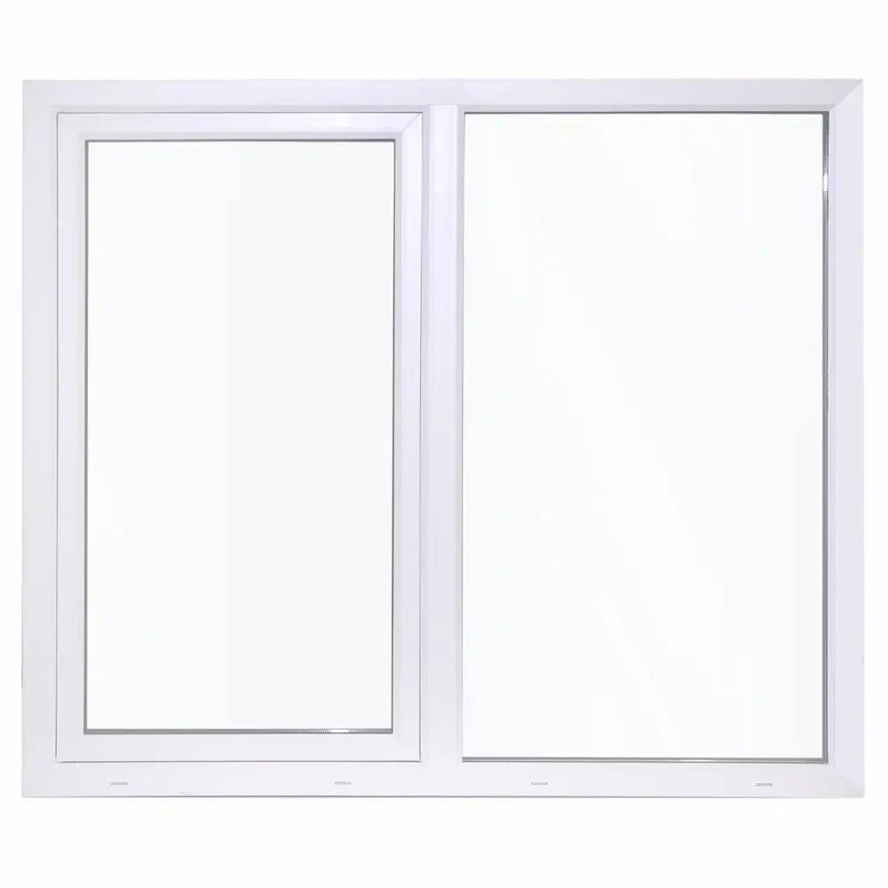 Окно ПВХ WHS двустворчатое 1400x1400 мм (ВхШ) двухкамерный стеклопакет белый (с двух сторон) 89413077 STLM-2187606 Santreyd  - Вид №4