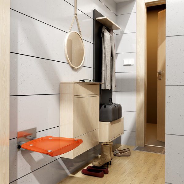 Универсальное сиденье для душа OVO-B-ORANGE/BLACK Ravak B8F0000047 - Вид №7