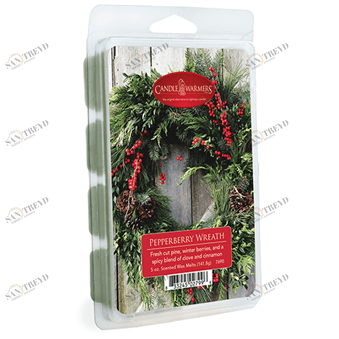 Ароматический воск 75гр. "Праздничный венок" Pepperberry wreath CANDLE WARMERS  268196 Зеленый 