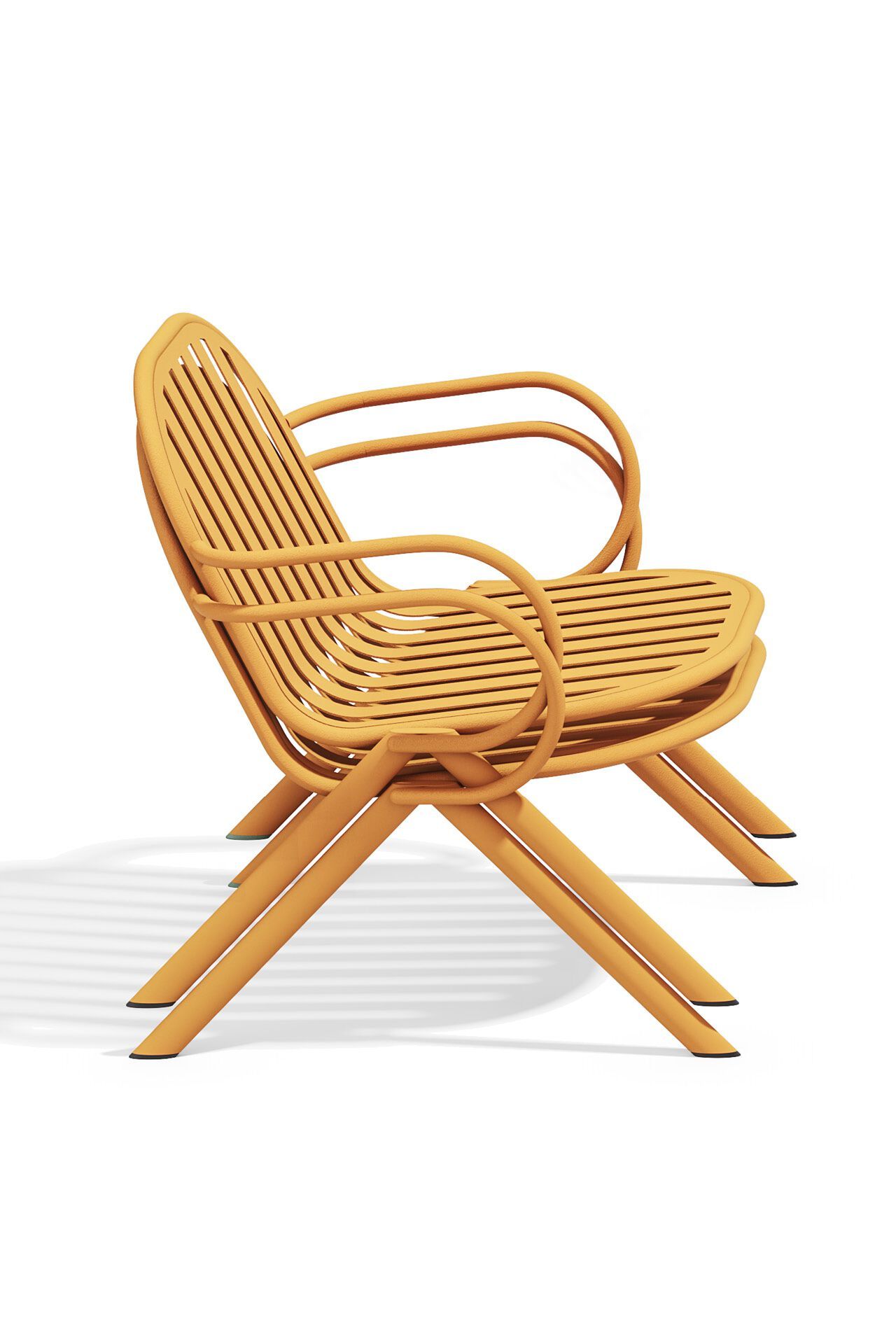 Штабелируемое стальное кресло с порошковым покрытием с подлокотниками BABEL D Melik ARCH-00149463 - Вид №4